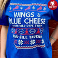 Wings And Blue Cheese A Buffalo Love Story Christmas Shirt