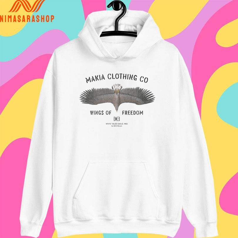 Wings Makia Clothing Co Wings Of Freedom White Tailed Eagle 1962 By Erik Bruun Shirts