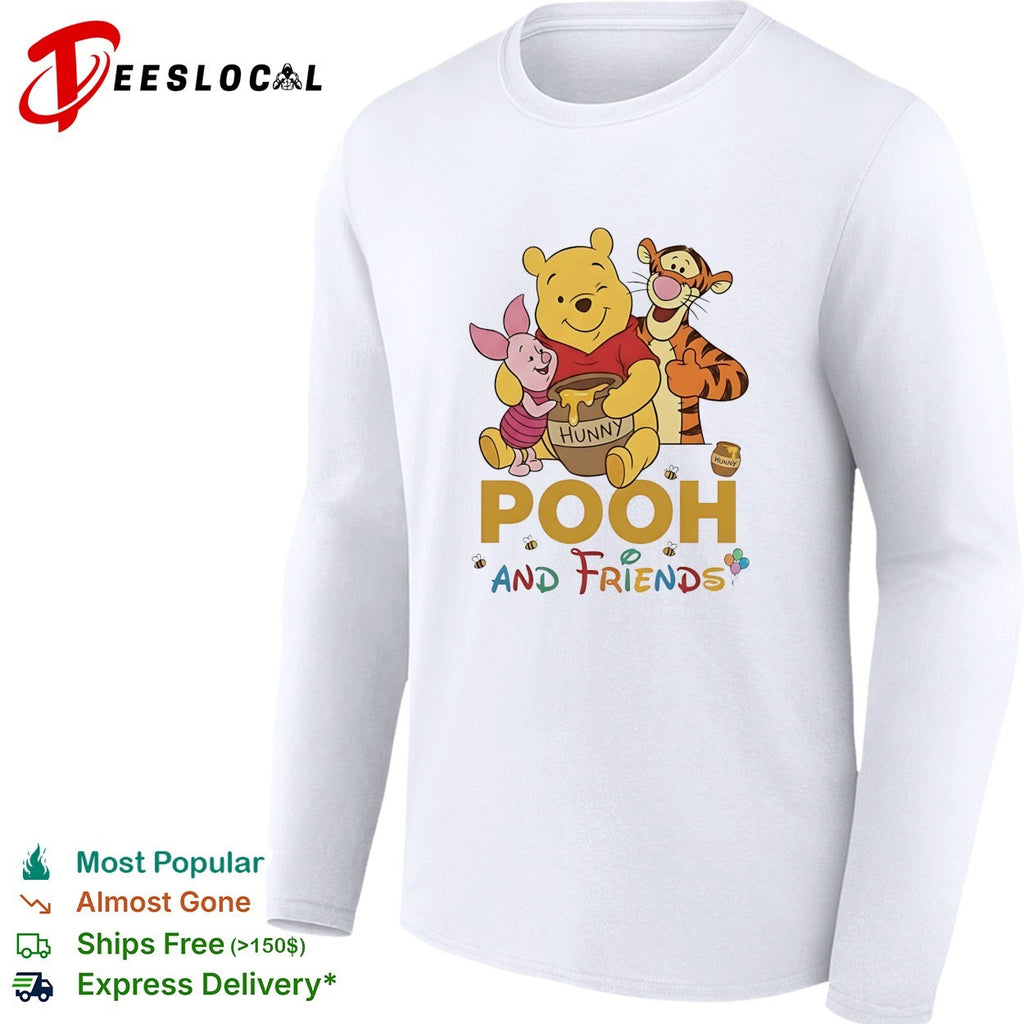 Winnie the Pooh Piglet and Tigger and friends honey pot vintage shirt