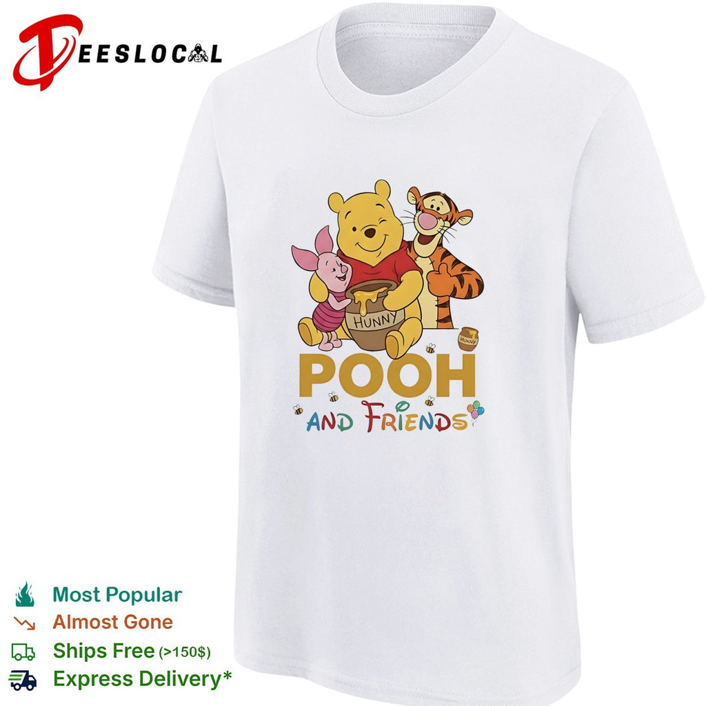 Winnie the Pooh Piglet and Tigger and friends honey pot vintage shirt