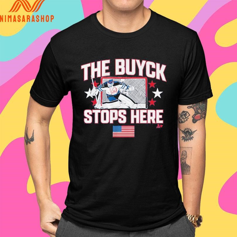 Winnipeg Jets Connor Hellebuyck The Buyck Stops Here Shirts