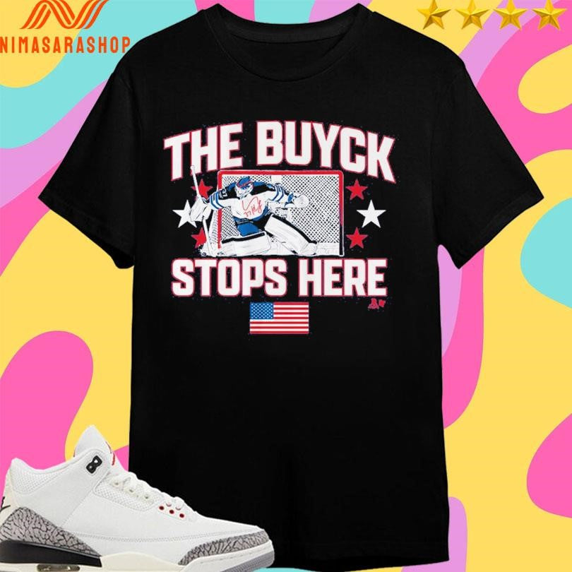 Winnipeg Jets Connor Hellebuyck The Buyck Stops Here Shirts