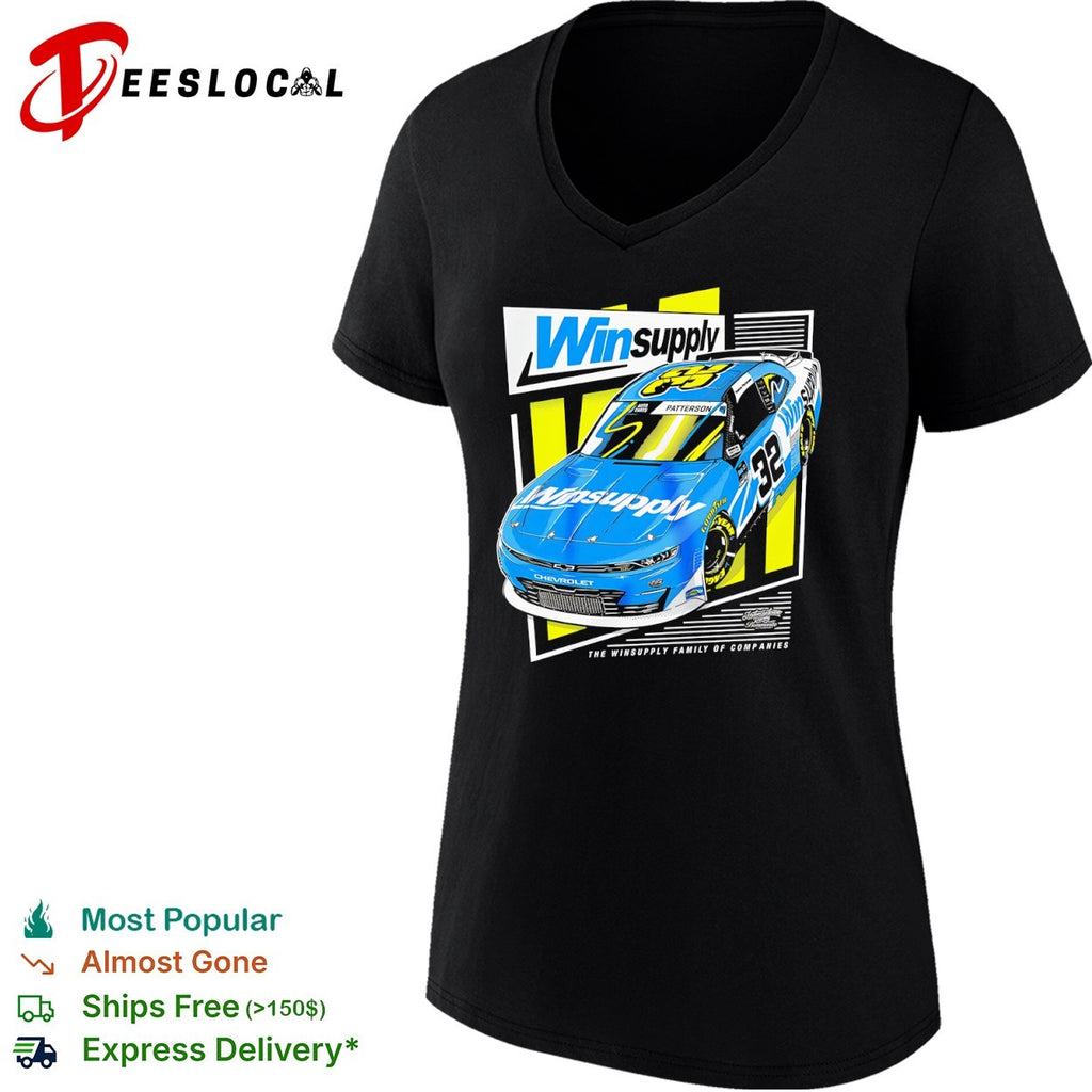 Winsupply 32 Andrew Patterson Blue Race Car Motorsport Graphic Shirt