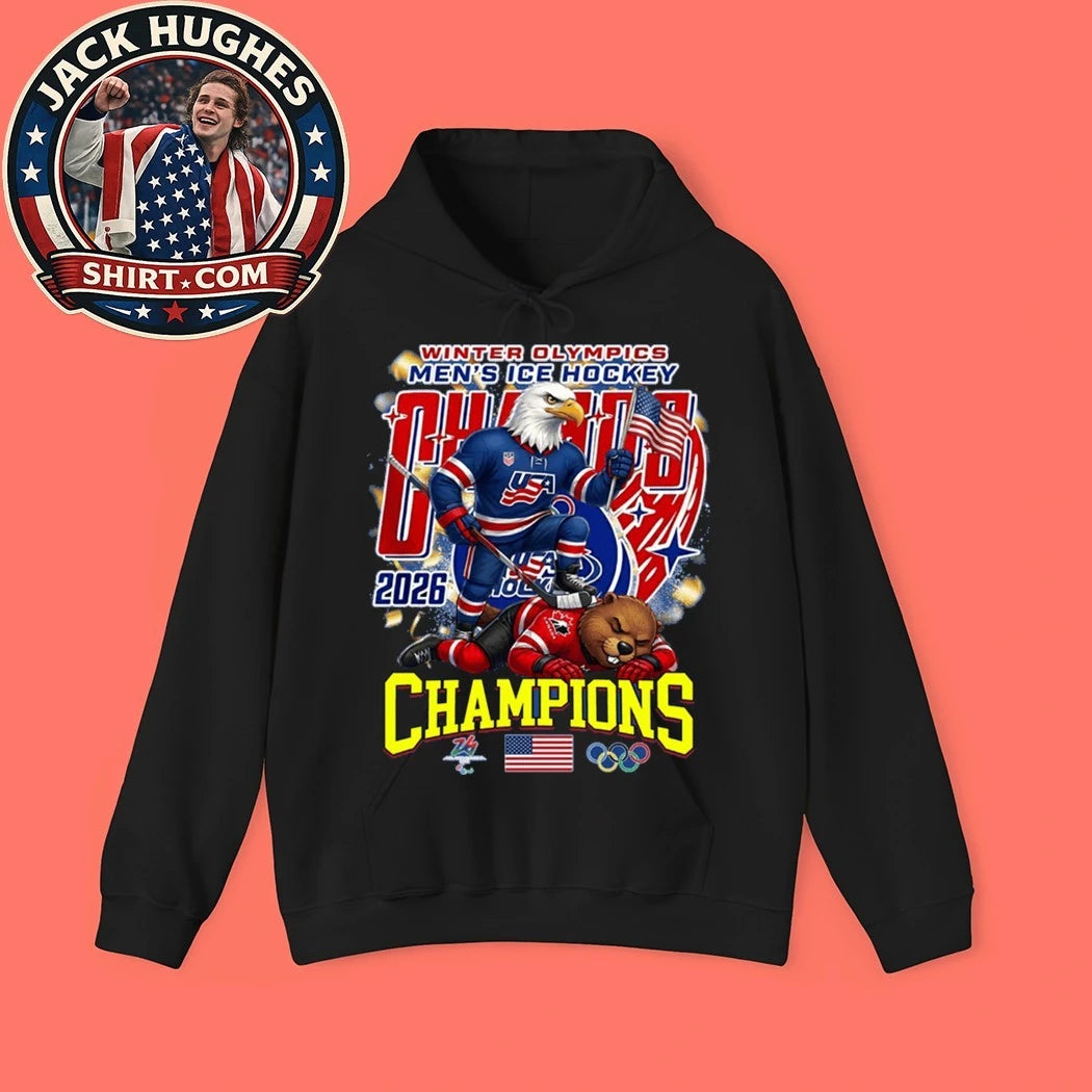Winter Olympic Men’s Ice Hockey 2026 T-Shirt USA Hockey Gold Medal Merch Fan New Shirt