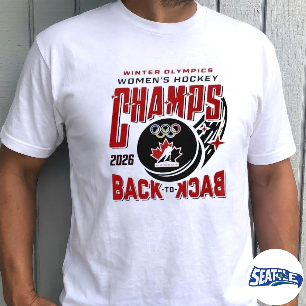 Winter Olympic Women Hockey Champions Canada 2026 Back To Back shirt