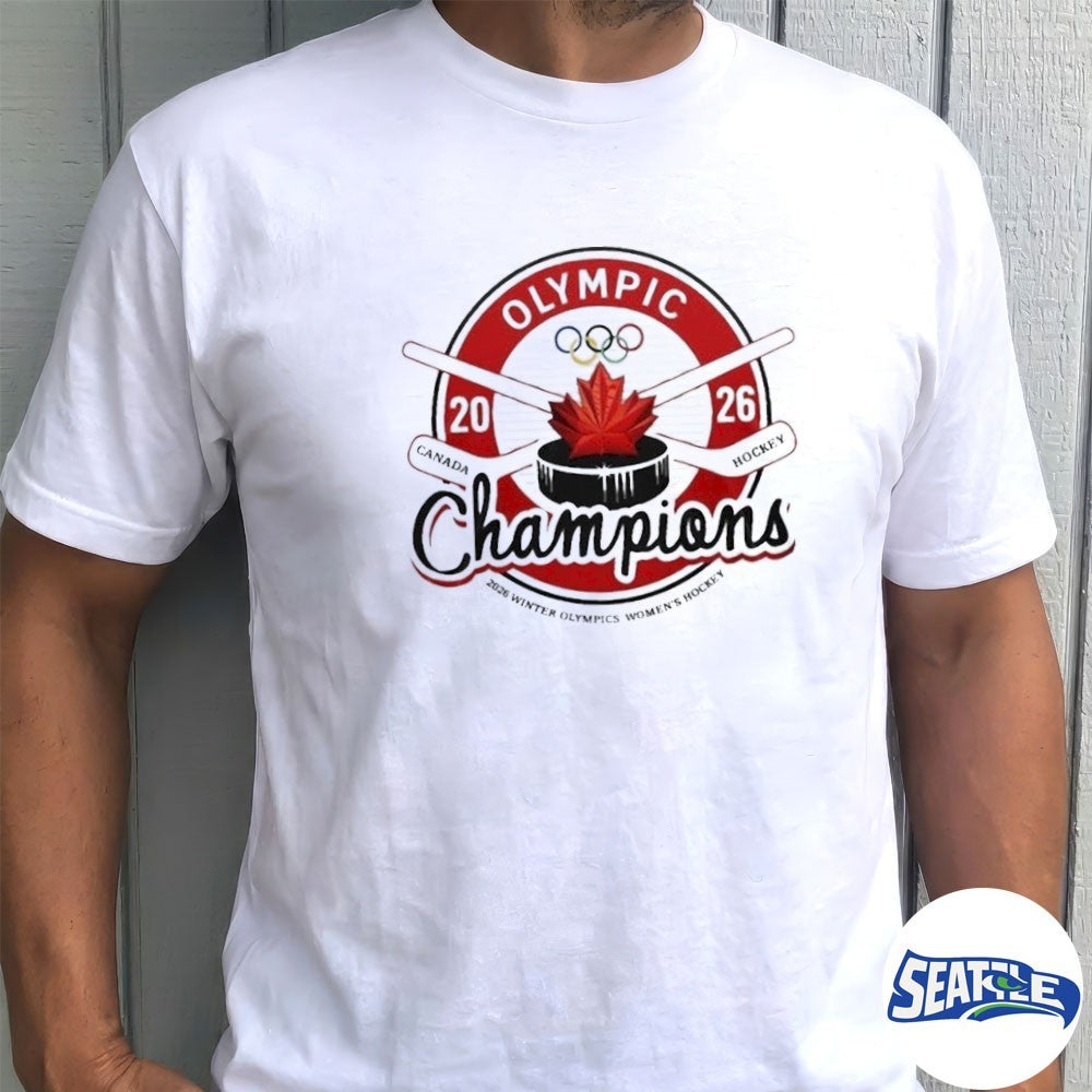 Winter Olympic Women Hockey Champions Canada 2026 Logo shirt
