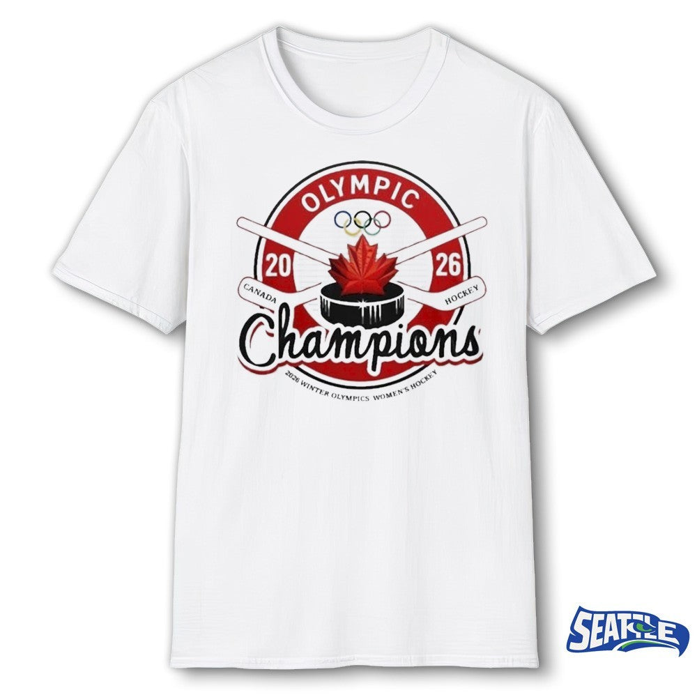 Winter Olympic Women Hockey Champions Canada 2026 Logo shirt