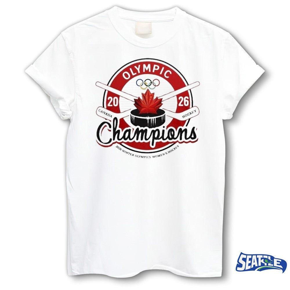 Winter Olympic Women Hockey Champions Canada 2026 Logo shirt