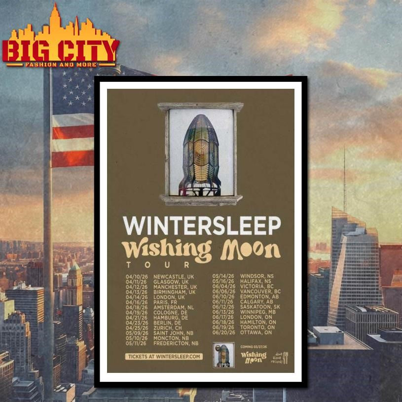Wintersleep Wishing Moon Tour 2026 Poster shirt