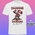 Wisconsin Badgers 2026 Ncaa Women’s Ice Hockey Frozen Four National Champions Mascot Go Big Red Shirt