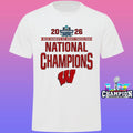 Wisconsin Badgers 2026 Ncaa Women’s Ice Hockey Frozen Four National Champions Shirt