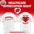Wisconsin Badgers Healthcare Appreciation Night 2026 MLB Two Sided Hoodie Shirts