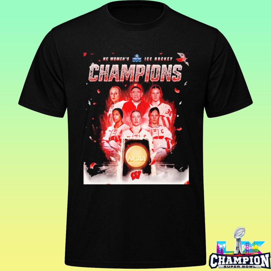 Wisconsin Badgers Women’s Ice Hockey National Champions 2026 Ncaa Frozen Four Shirt