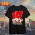 Wisconsin Badgers X Elephants Santa Hat Merry Christmas Shirt