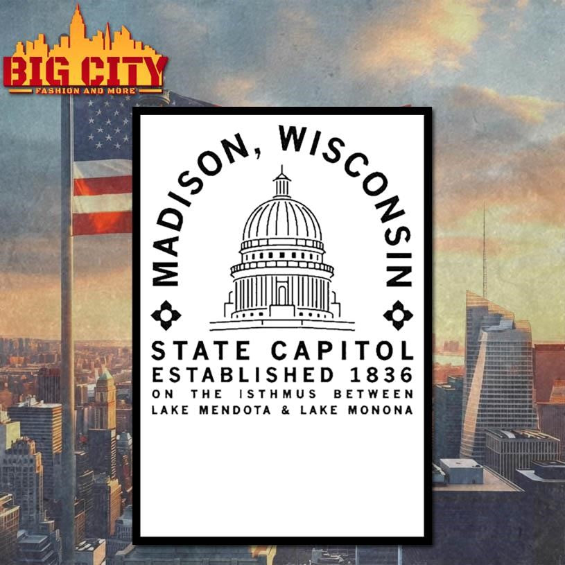 Wisconsin Madison Capitol Minimal Shirt