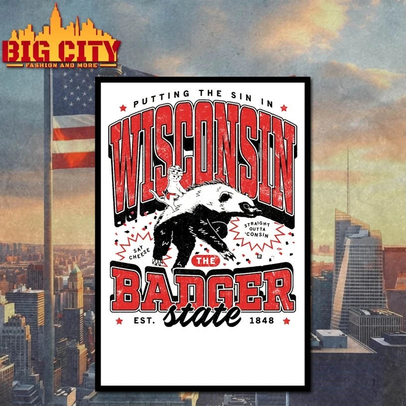 Wisconsin Max Collegiate Heavyweight shirts