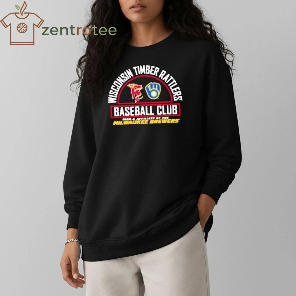 Wisconsin Timber Rattlers Baseball Club High A Affiliate Milwaukee Brewers tee