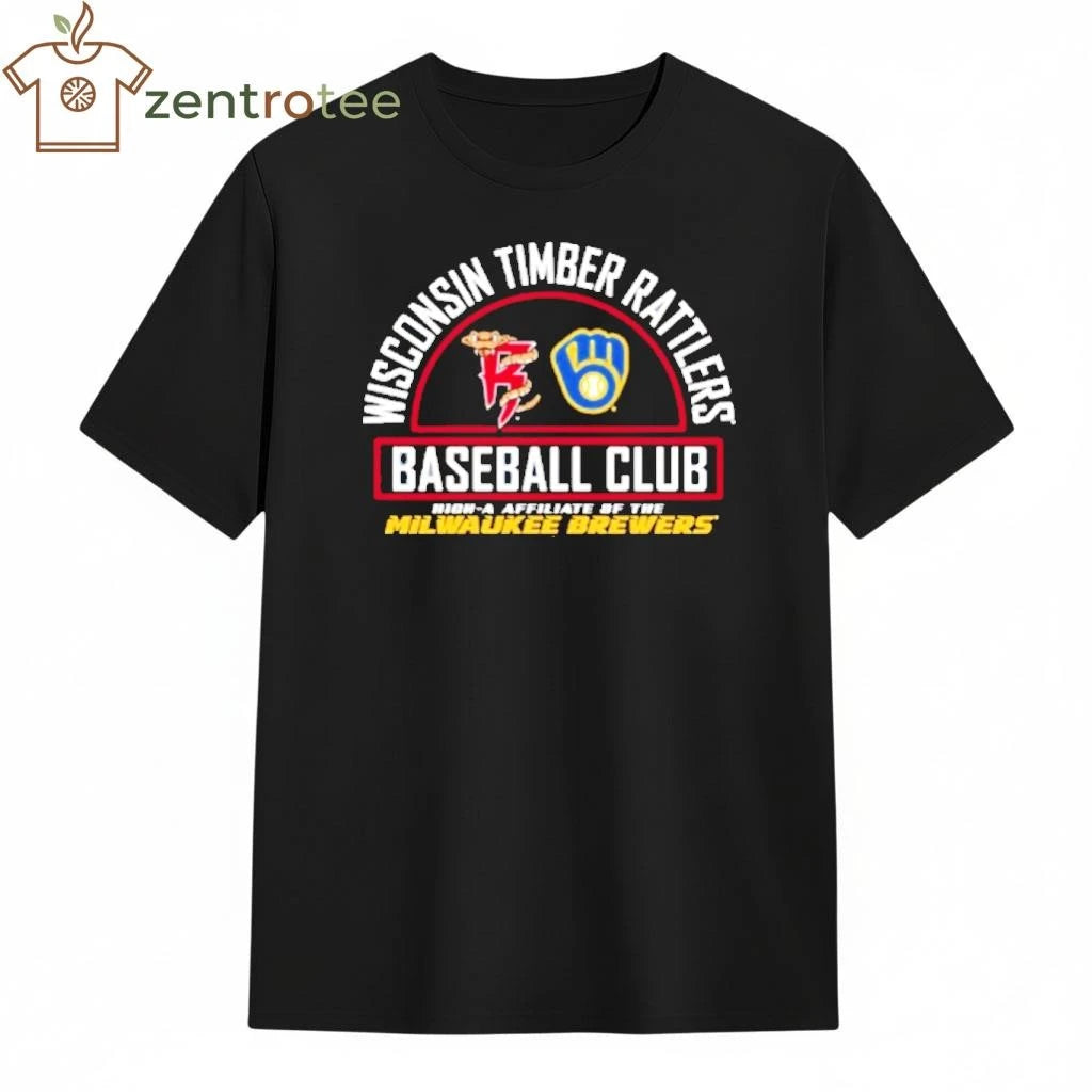 Wisconsin Timber Rattlers Baseball Club High A Affiliate Milwaukee Brewers tee