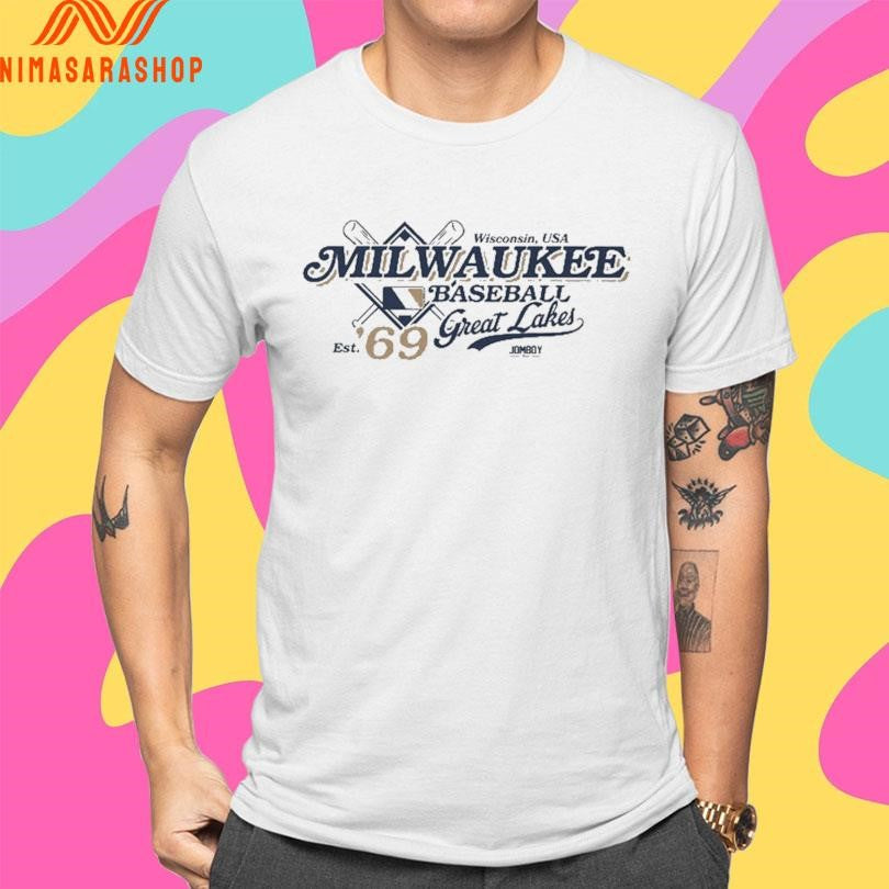 Wisconsin Usa Milwaukee Baseball Great Lakes Est ’69 Shirts