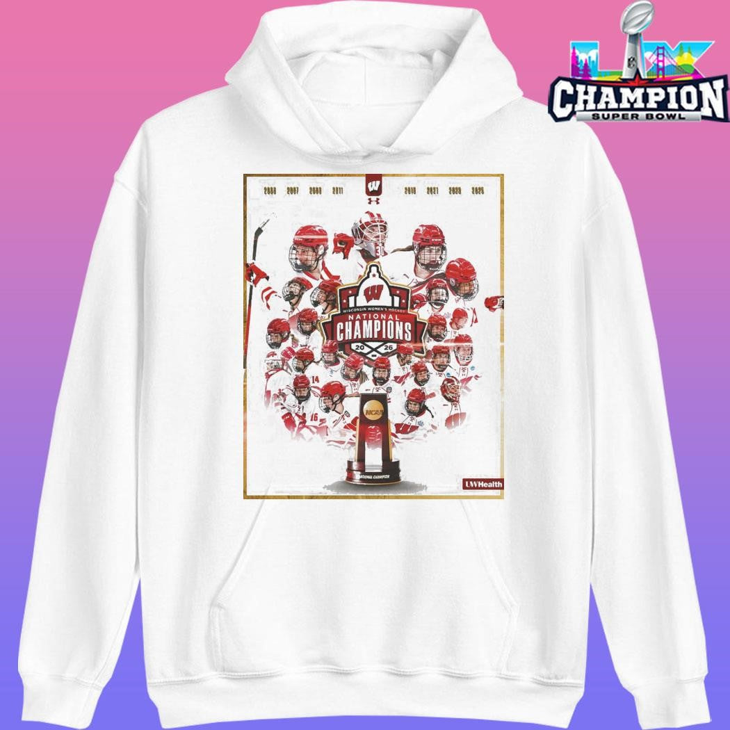Wisconsin women’s hockey champions national championship 2026 shirt