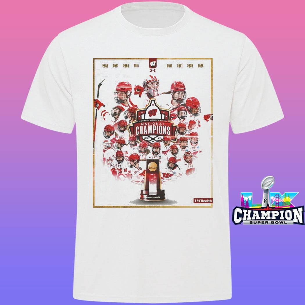 Wisconsin women’s hockey champions national championship 2026 shirt