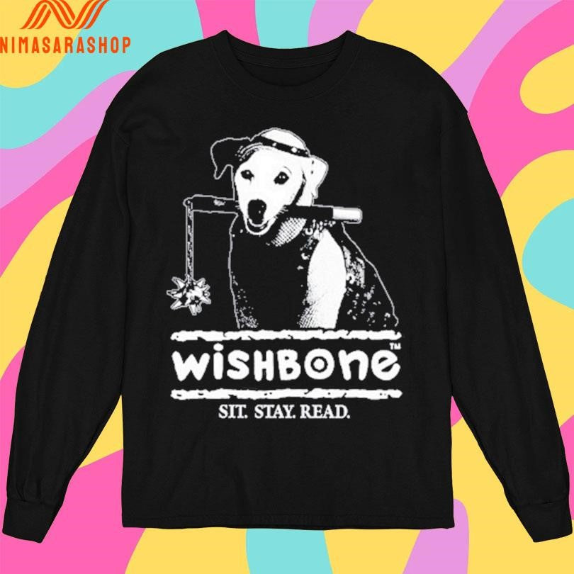 Wishbone Sit Stay Read Dog Shirts