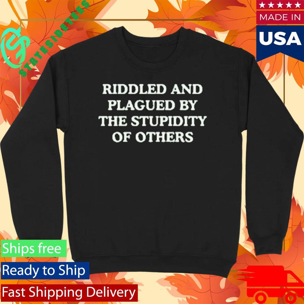Wit Girl By Mads Mitch Riddled And Plagued Fitted Shirt