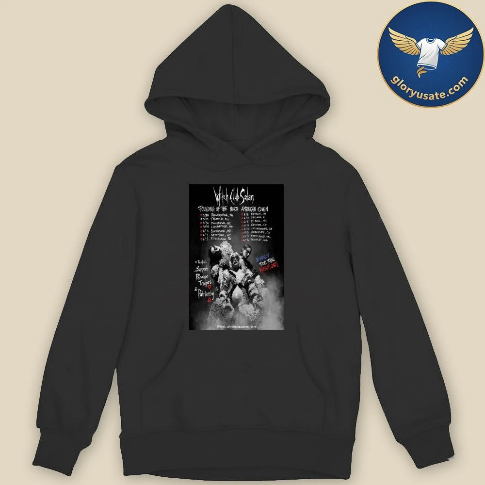 With Club Satan Founding Of The North American Coven Live Tour 2026 Poster Shirt