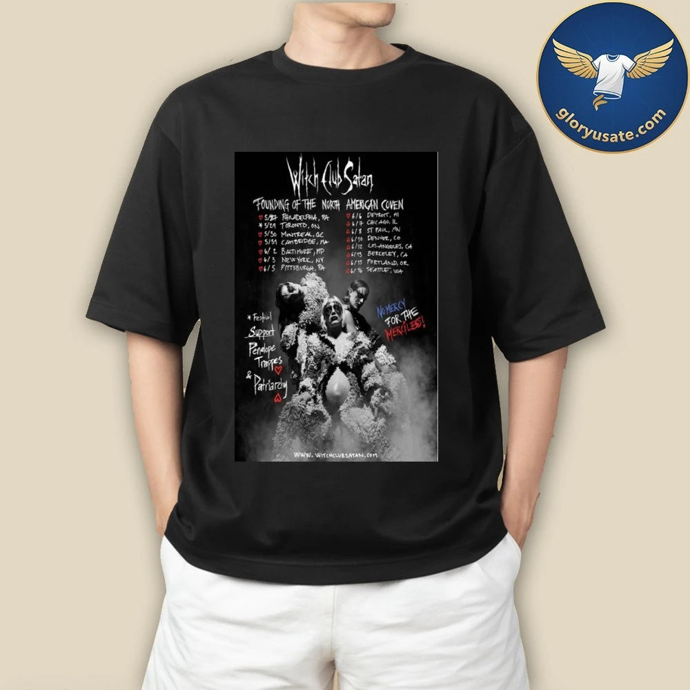 With Club Satan Founding Of The North American Coven Live Tour 2026 Poster Shirt