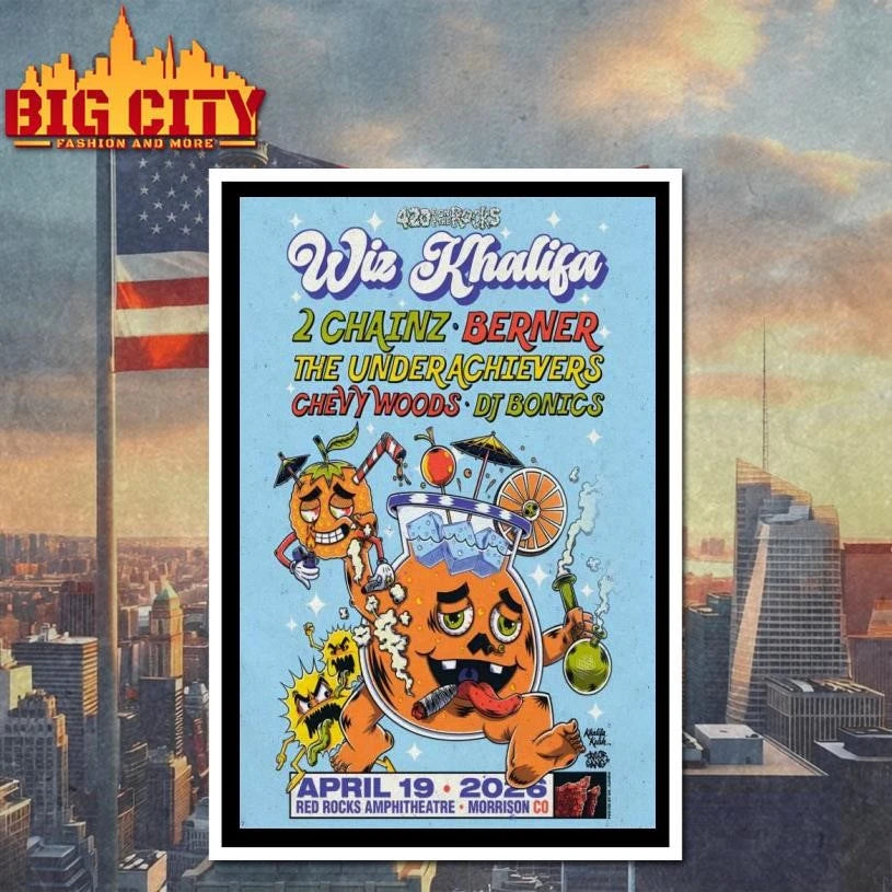 Wiz Khalifa Red Rocks In Morrison CO 4-19-2026 Poster Shirt