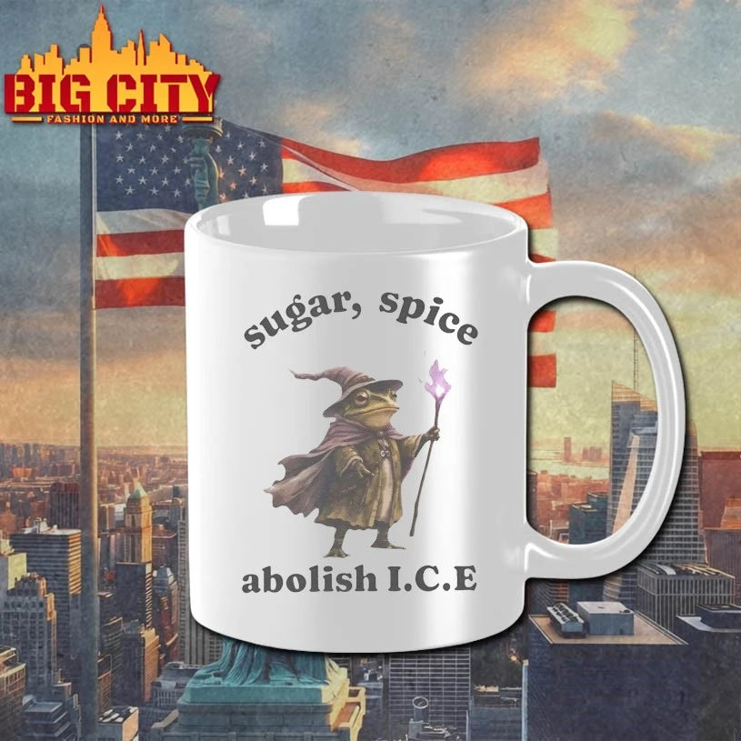 Wizard Frog Sugar &amp; Spice Abolish ICE 2026 t-shirt