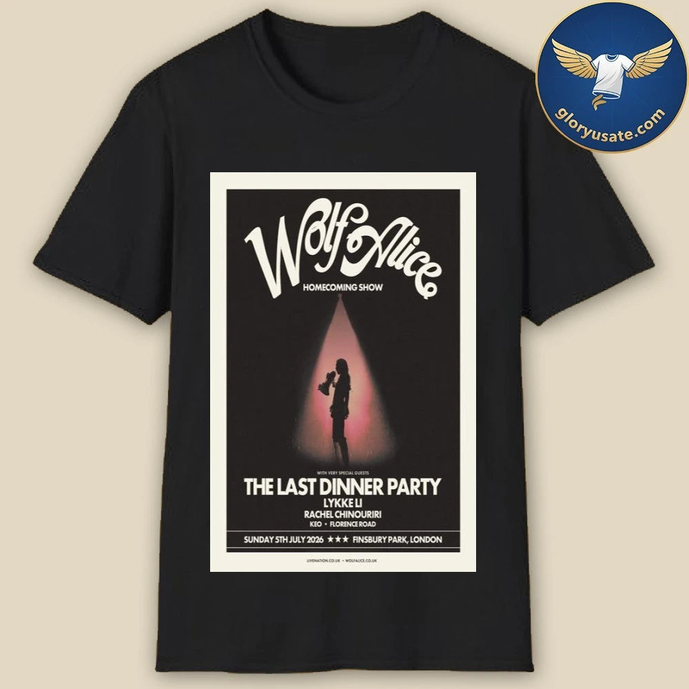 Wolf Alice July 05 2026 North Londons Finsbury Park Poster Shirt