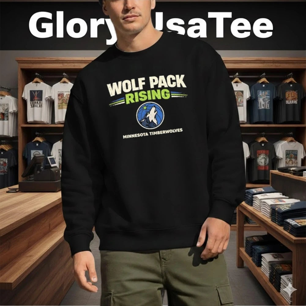 Wolf Pack Rising Minnesota Timberwolves Vintage Playoff Shirt