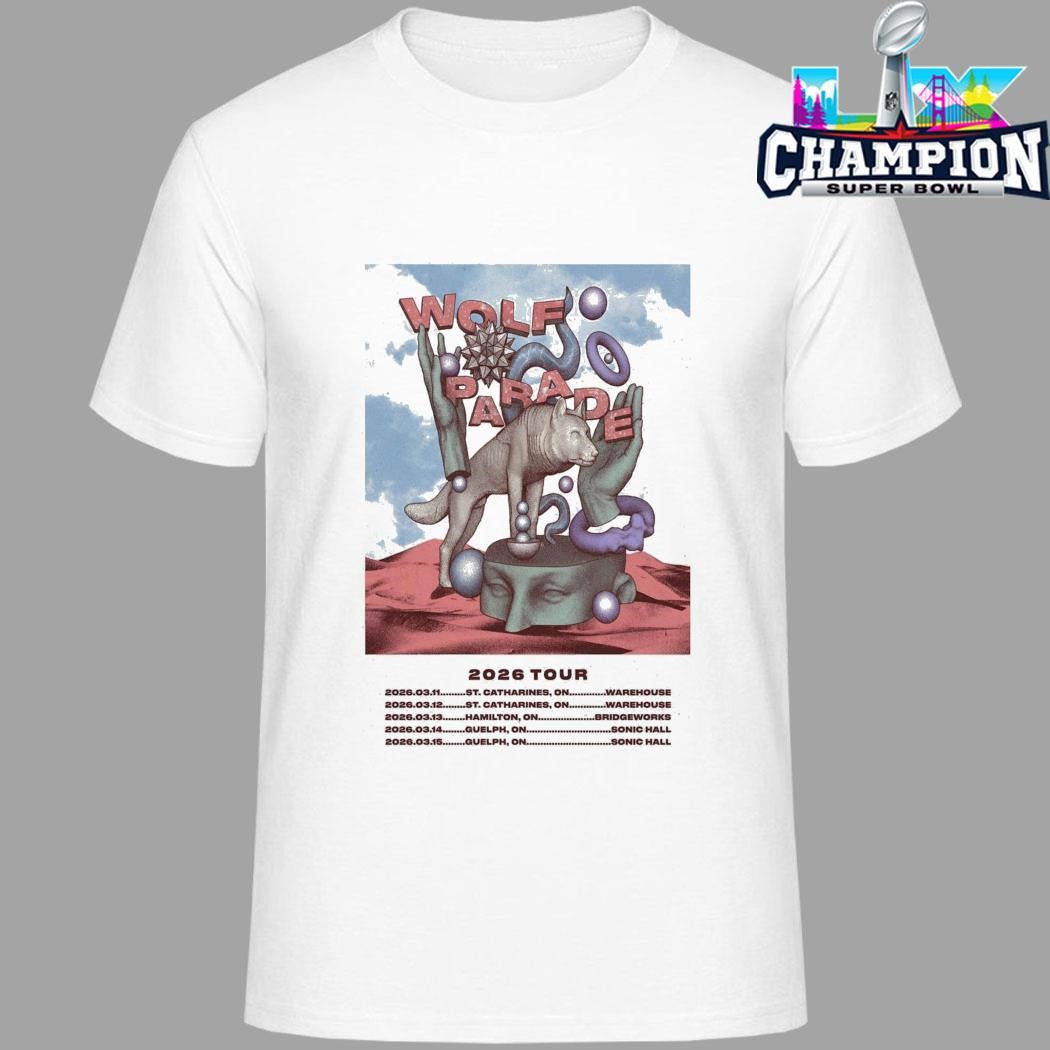 Wolf Parade Tour March 2026 Shirt