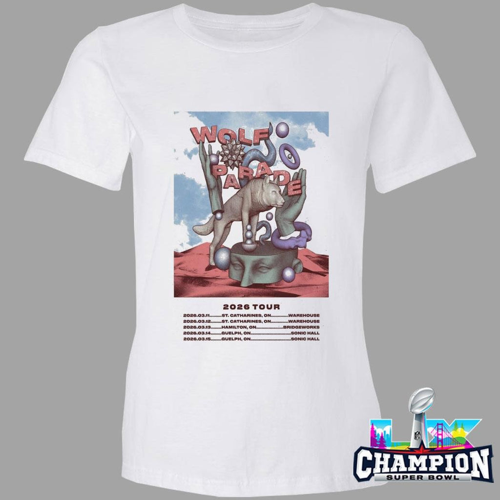 Wolf Parade Tour March 2026 Shirt