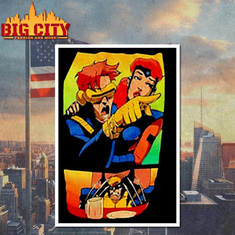 Wolverine Prowl X-Men Jean Grey Anime cartoon shirt