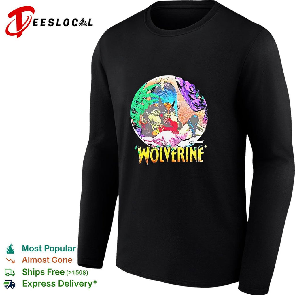 Wolverine with wo vintage illustration shirt