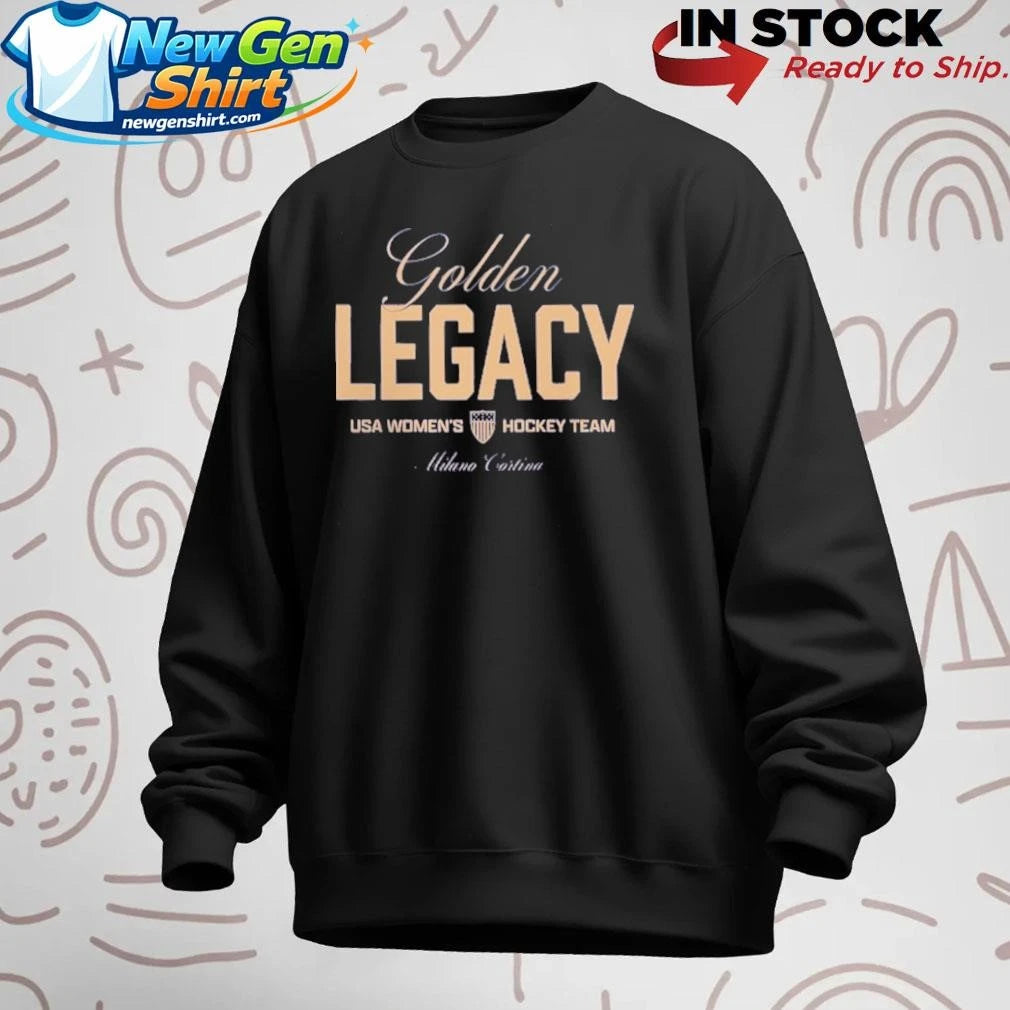 Women’s USA Hockey 2026 Winter Olympics Golden Legacy Shirt