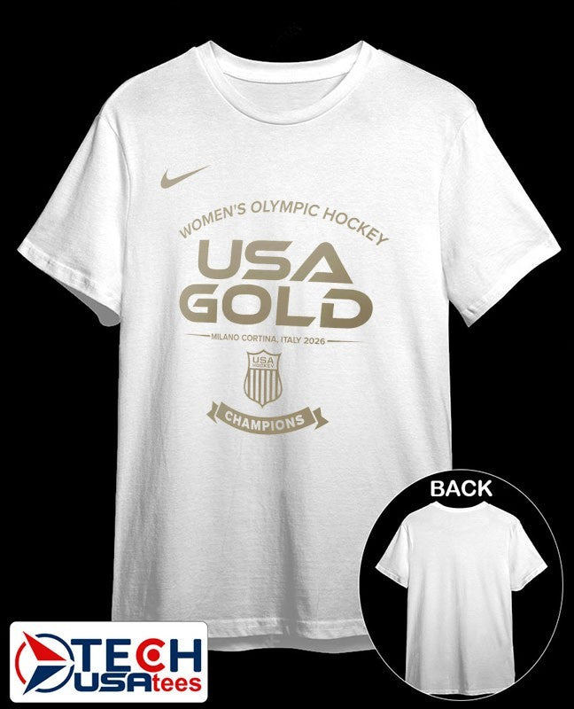 Women’s USA Hockey 2026 Winter Olympics USA Gold Medal shirt
