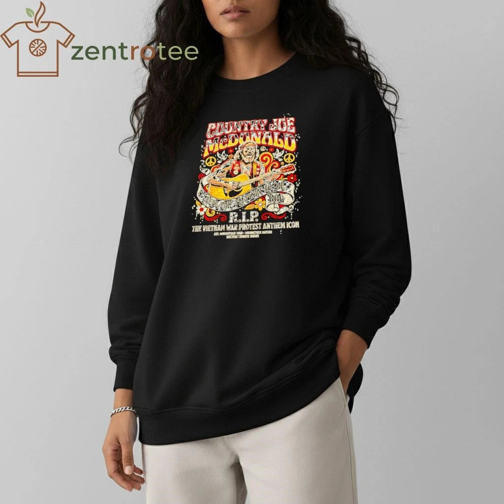 Woodstock 1969 Legend Country Joe McDonald Memorial Tee by Nkctees