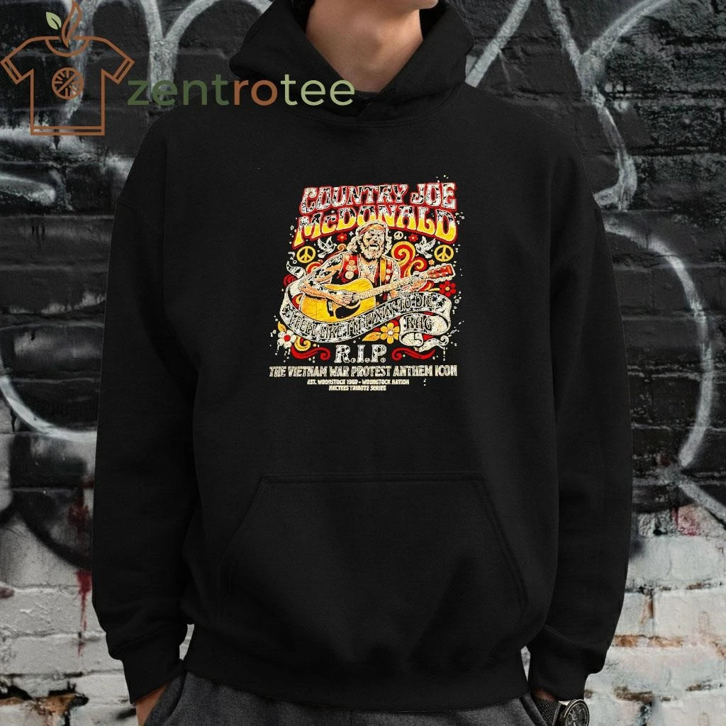 Woodstock 1969 Legend Country Joe McDonald Memorial Tee by Nkctees