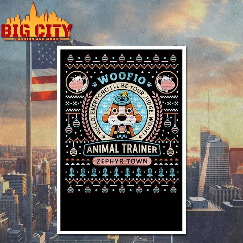 Woofio Animal trainer Zephyr Town Ugly christmas shirt