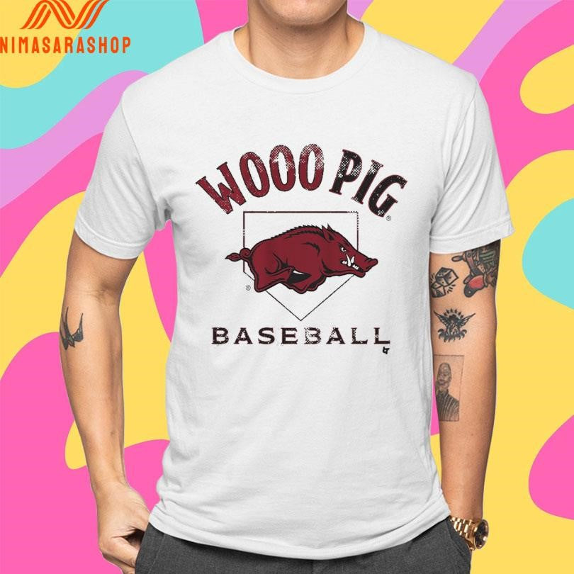 Wooo Pig Arkansas Razorbacks Baseball Home Plate Shirts