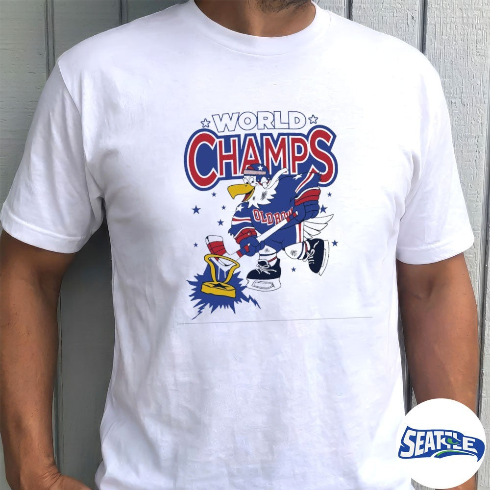 World Champs Eagle USA Hockey 2026 Winter Olympics Mascot shirt