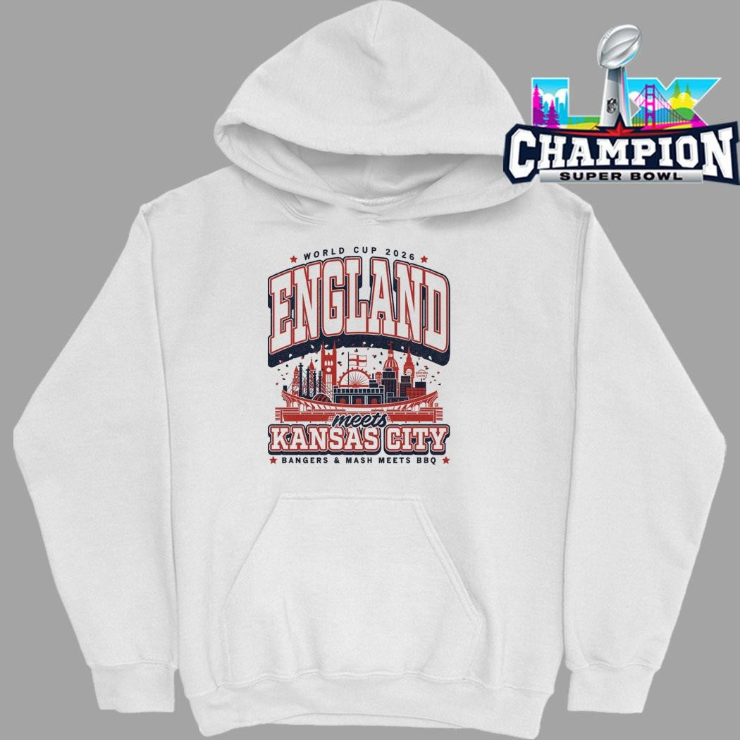 World Cup 2026 England Meets Kansas City Bangers And Mash Meets Bbq Shirt