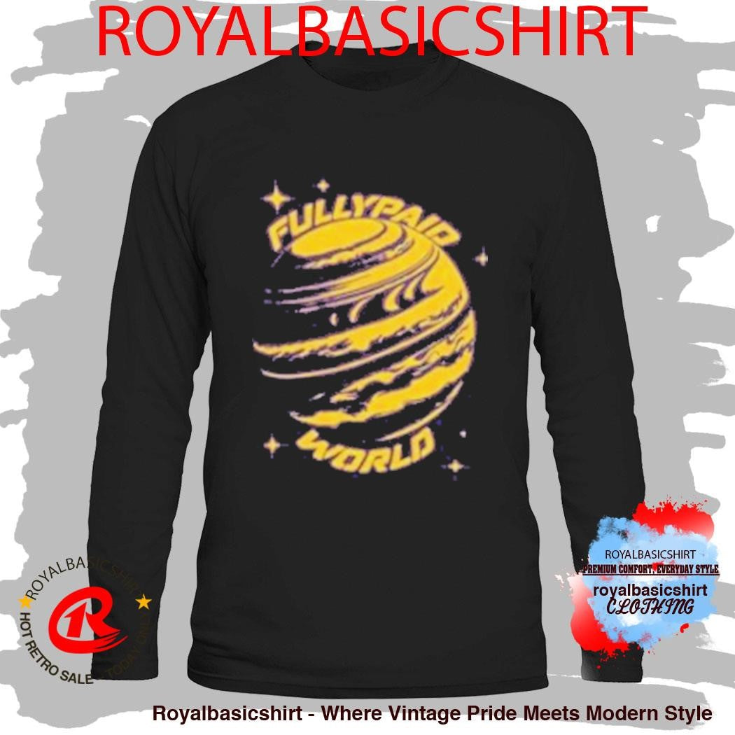 World Purple Yellow Acid Wash Shirt