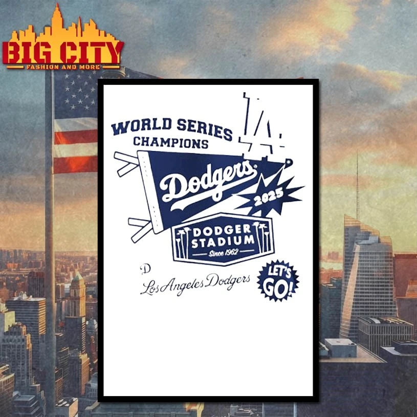 World Series Champions Los Angeles Dodgers Champions Dodger Stadium Let’s go shirt
