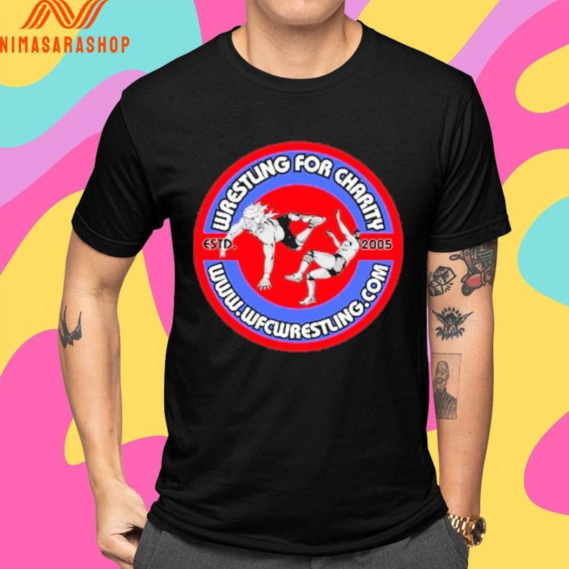 Wrestling For Charity Estd 2005 Logo Shirts