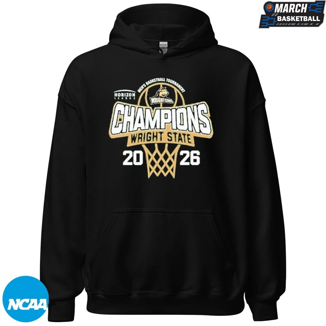 Wright State Raiders Men’s Basketball 2026 Horizon League Tournament Champions T-Shirts