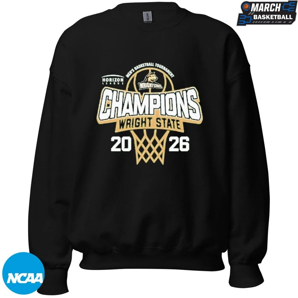 Wright State Raiders Men’s Basketball 2026 Horizon League Tournament Champions T-Shirts